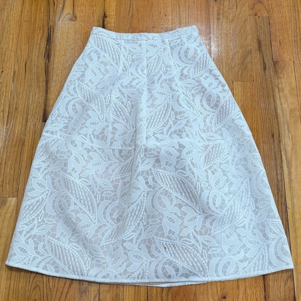Bcbgmaxazria lace skirt